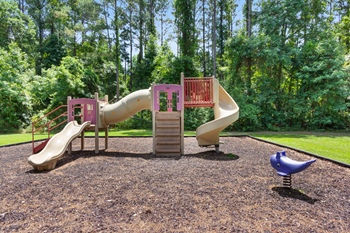 children's playground with woodchips